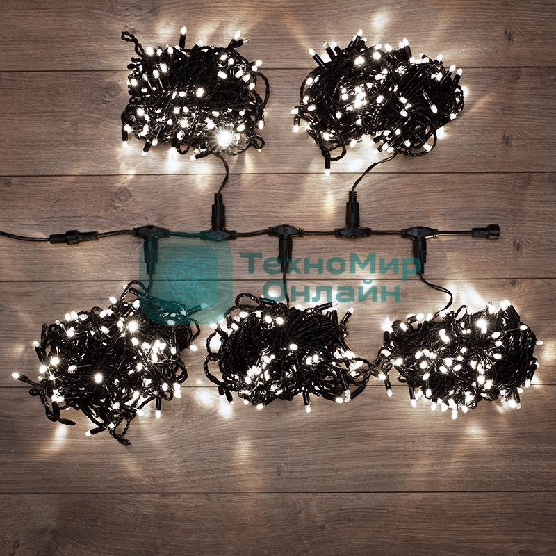 Гирлянда Neon-night LED ClipLight 24V, 5 нитей по 20 метров, цвет диодов белый