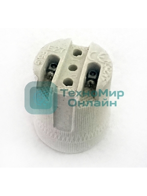 Патрон IEK EPC10-04-01-K01 Пкр27-04-К43 подвесной керамический, Е27, стикер на изделии, IEK