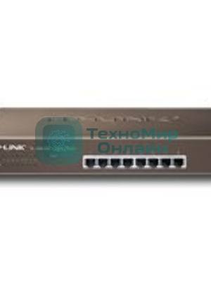 Коммутатор TP-LINK SMB TL-SG1008 8-port Gigabit Switch, 1U rack-mountable steel case