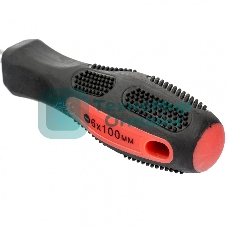 Отвертка Matrix Anti-Slip, SL6,0 х 100 мм, CrV, двухкомп. рукоятка