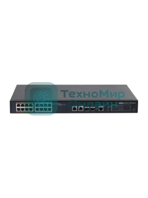 Коммутатор DH-LR2218-16ET-240 16 портовый ePoE управляемый