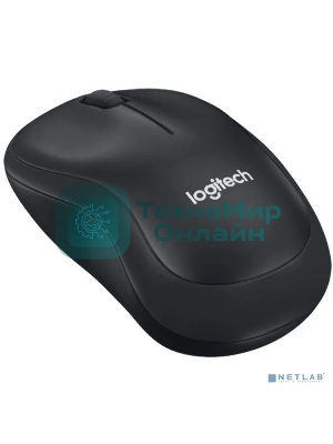 Мышь беспроводная Logitech B220 Silent черный, 1000 dpi, радиоканал, USB, кнопки - 3