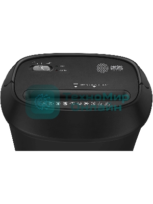 Шредер Cactus CS-SH-P8 черный (секр.P-4) фрагменты 12лист. 25лтр. скрепки скобы пл.карты CD