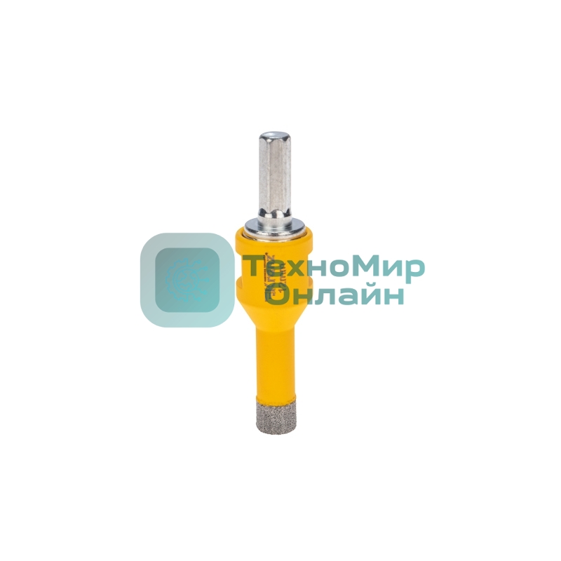 Коронка алмазная профессиональная по керамограниту и железобетону Kranz М14, вакуумное спекание, 12 мм, для УШМ