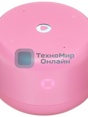 Умная колонка Яндекс Станция Лайт 2 LED, 6Вт, с экраном, 1 динамик, часы, Алиса, BT5.0, Wi-Fi, коралловый