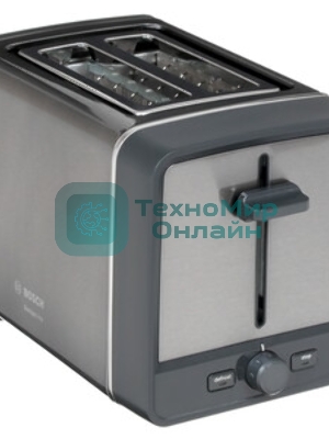 Тостер Bosch TAT5P425 нержавеющая сталь, 970 Вт, 2 слота