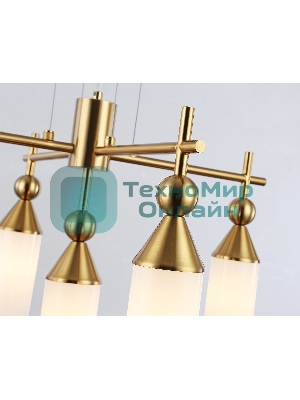 Люстра Ambrella light LH55276/5 BS/FR латунь/белый матовый E14*5 max 40W D520*1390