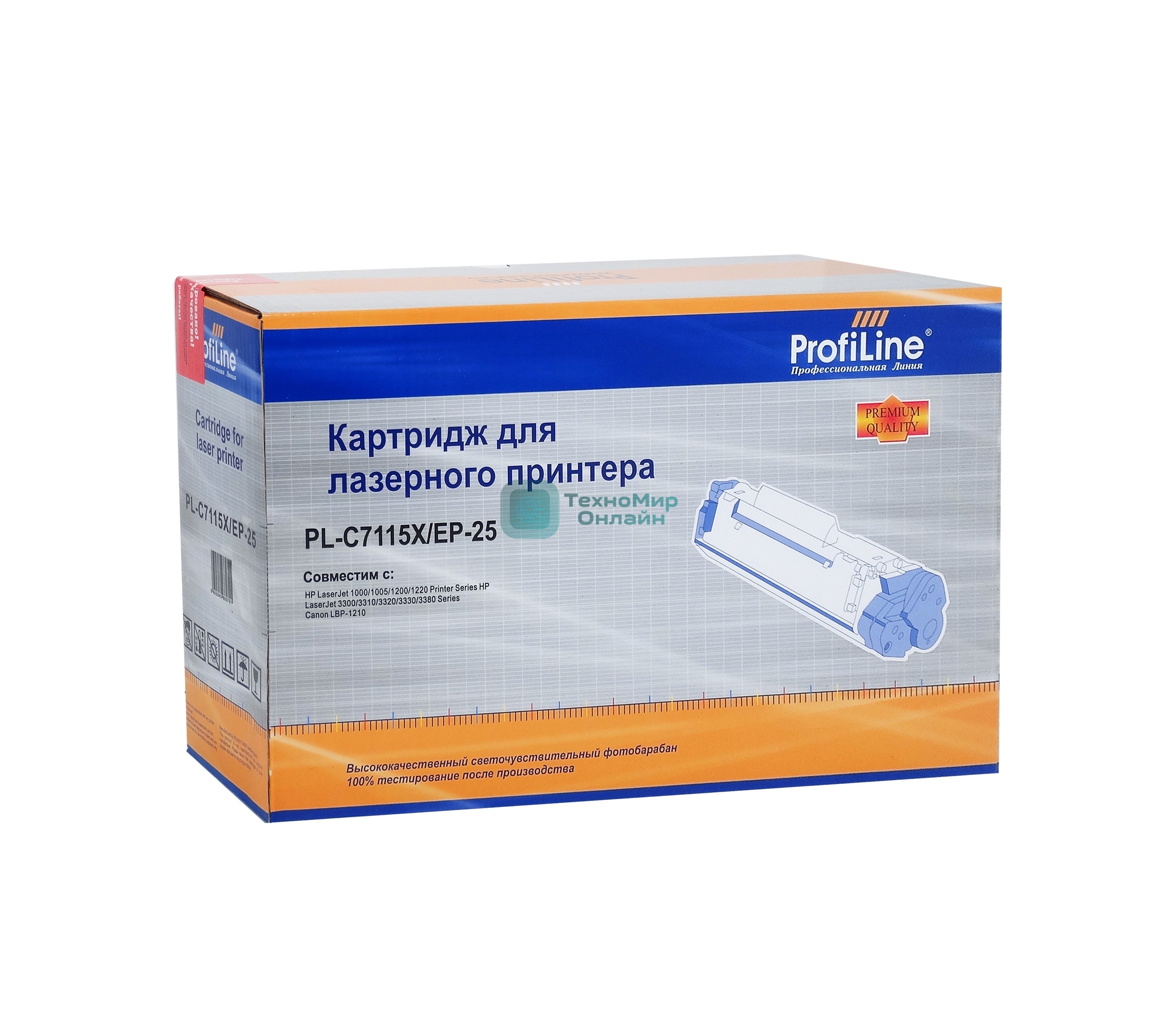 Картридж лазерный ProfiLine PL-C7115X/EP-25 для принтеров HP LJ 1000/1005/1200/1220/3300/3320MFP/3330MFP/3380/Canon LBP-1210 3500 копий