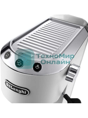 Кофеварка эспрессо DeLonghi EC685.W белый, исп. кофе - молотый/чалды, 1.1 л, 1350 Вт, 15 бар