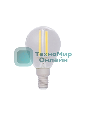 Лампа светодиодная филаментная Rexant Шарик GL45 9.5 Вт 950 Лм 2400K E14 золотистая колба