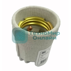 Патрон IEK EPC10-04-01-K01 Пкр27-04-К43 подвесной керамический, Е27, стикер на изделии, IEK