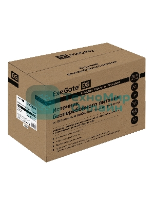 Источник бесперебойного питания ExeGate EX292637RUS SpecialPro Smart LLB-3000.LCD.AVR.2SH.4C13.RJ.USB 3000VA/1800W, LCD, AVR,2*Schuko+4*C13,RJ45/11,USB, металлический корпус, черный