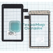 Сенсорное стекло (тачскрин) QSD E-C7058-02, черное
