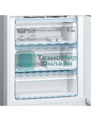 Холодильник Bosch KGN39LB30U черный двухкамерный 290/110л морозилка снизу, No Frost