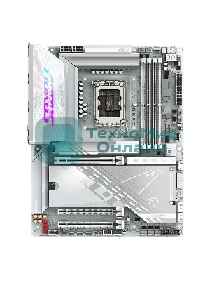 Материнская плата Gigabyte Z890 AORUS PRO ICE, LGA 1851, Intel Z890, 4xDDR5, 4xSATA, 5xM.2, 1xPCIe 5.0 x16, 1xPCIe 4.0 x4, 1xPCIe 4.0 x1, 2xUSB-C (Thunderbolt 4), 1x 5Gb LAN, 4xUSB-A 3.2 Gen 1, 2xUSB-A 3.2 Gen 2, 4xUSB-A 2.0, 2x3.5 мм, 7.1, ATX