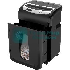 Шредер Cactus CS-SH-G6 (секр.P-5) фрагменты 16лист. 30лтр. скрепки скобы пл.карты CD