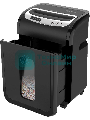 Шредер Cactus CS-SH-G6 (секр.P-5) фрагменты 16лист. 30лтр. скрепки скобы пл.карты CD