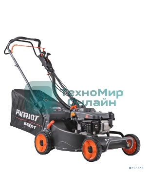 Газонокосилка бензиновая PATRIOT PT 54AS, 53 см, самоходная(3 скорости), 7,5л.с., алюминиевая дека, крданная передача на редуктор колес травосборник 75л