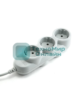 Удлинитель PC 3 м, 4 р, без выкл., 16А черный PC-2B-3M