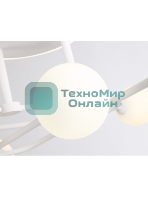 Потолочный светодиодный светильник Ambrella light FL66229/6 WH белый 48W 3000K-6400K+G9/4 880*880*240 (ПДУ ИК)