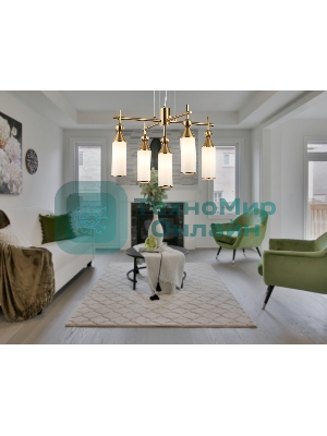 Люстра Ambrella light LH55276/5 BS/FR латунь/белый матовый E14*5 max 40W D520*1390