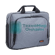 Сумка для ноутбука ExeGate EX264612RUS Office F1596 Dark-Grey, темно-серая, полиэстер, для ноутбуков до 15.6