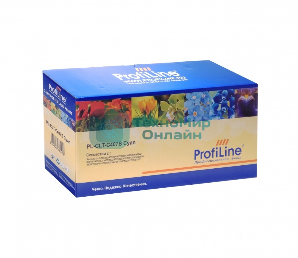 Картридж лазерный ProfiLine PL-CLT-C407S для принтеров Samsung CLP-320/325/CLX-3180/3185 Cyan 1000 копий