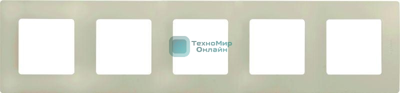 Рамка 5 постов, сл. кость ETIKA 
