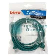 Патч-корд Buro UTP cat.5e 3м зеленый RJ-45 (m)-RJ-45 (m)