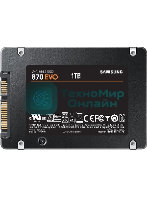 Накопитель SSD Samsung 1Tb 870 EVO Series MZ-77E1T0B/EU