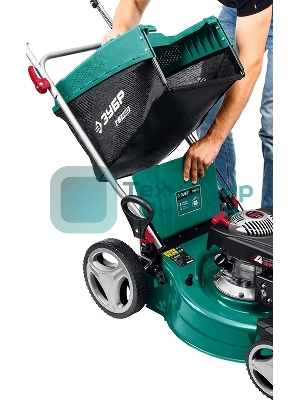 Газонокосилка Зубр 460 мм 4.5 л.с. бензиновая