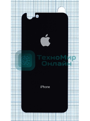 Защитное заднее стекло для iPhone 6/6S черное