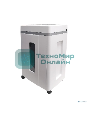 Шредер Office Kit S200TSCD 0,8x2 белый (секр.P-7) фрагменты 6лист. 25лтр. скобы пл.карты CD