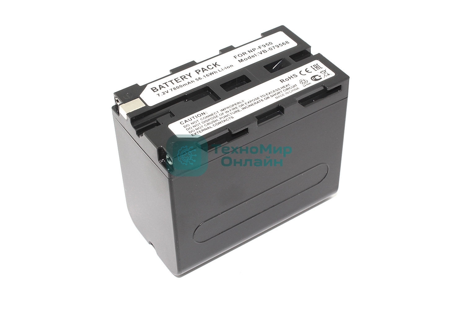 Аккумуляторная батарея для видеокамеры Sony CCD-RV (NP-F950) 7.2V 7800mAh усиленная