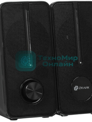 Акустическая система Оклик OK-120U 2.0 черный 6Вт