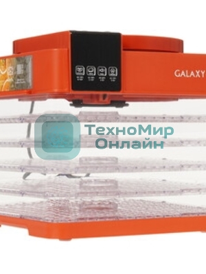 Сушилка для овощей и фруктов Galaxy Line GL 2630, красный, с электронным управлением, 450 Вт