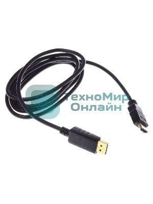 Кабель аудио-видео Buro HDMI (m)/DisplayPort (m) 1.8м. феррит.кольца позолоченные контакты черный