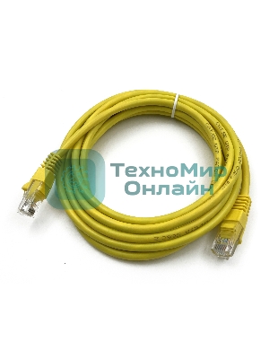 Патч-корд Buro UTP cat5E 3м желтый RJ-45 (m)-RJ-45 (m)