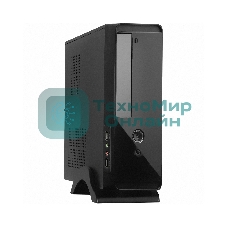 Компьютерный корпус ExeGate EX268701RUS MiniITX ExeGate MI-209 Black, miniITX/mATX, (M450, 80мм), 2хUSB, Audio