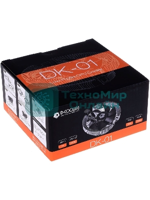 Кулер Cooler ID-Cooling DK-01 черный/серебристый 92мм алюминий 2500rpm 29db 95W 52мм