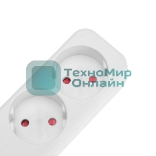 Удлинитель Rexant STANDARD 4 гнезда, 5 м, 2х1,0 мм², б/з, белый