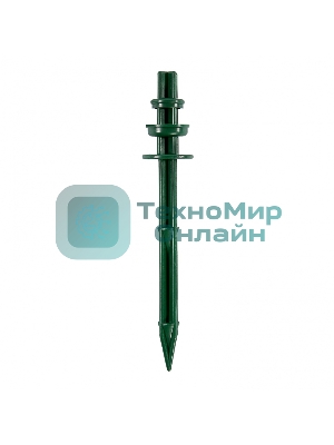Колышек Palisad 20 см с установ. кольцом для креп. укрыв. мат. и пленки 10шт/уп, зеленый