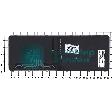 Клавиатура для ноутбука HP EliteBook Folio 1000 1040 G3 черная с сереристой рамкой и подсветкой