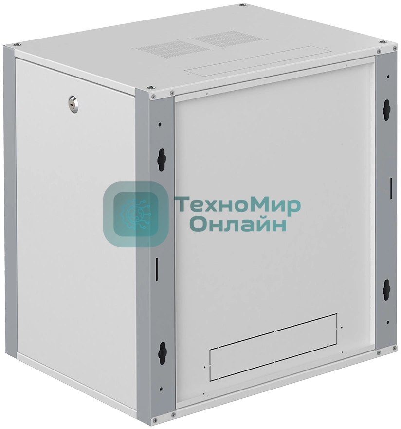 Шкаф коммутационный Sysmatrix (WP 6609.730) настенный 9U 600x600 мм пер. дв. перфор. 2 бок. пан. 60 кг серый 20 кг IP20