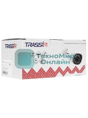 Уличная 8Мп IP-камера TRASSIR TR-D2181IR3 v3 3.6 с ИК-подсветкой.