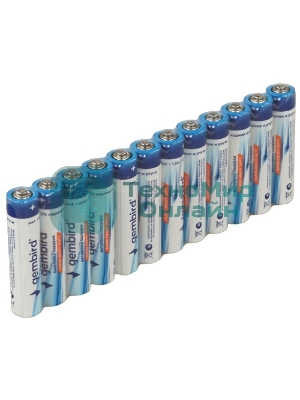 Батарейки солевые Gembird GB-R03P-12F, тип AAA, 12шт, пленка