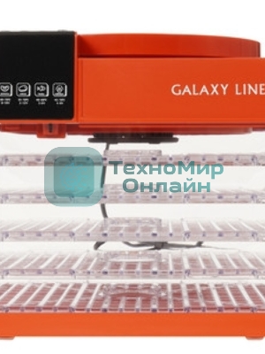 Сушилка для овощей и фруктов Galaxy Line GL 2630, красный, с электронным управлением, 450 Вт