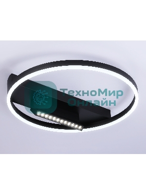 Светильник Ambrella light FL51458/1+1 BK черный 60W 3000K-6400K+4200K D500*110 (ПДУ РАДИО 2.4G)