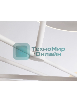 Потолочный светодиодный светильник Ambrella light FL66229/6 WH белый 48W 3000K-6400K+G9/4 880*880*240 (ПДУ ИК)