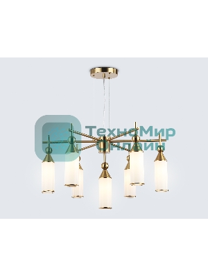 Люстра Ambrella light LH55278/7 BS/FR латунь/белый матовый E14*7 max 40W D640*1390